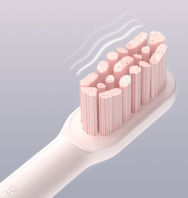Зубная щетка BEHEART W1 достигает частоты колебаний 44000 в минуту